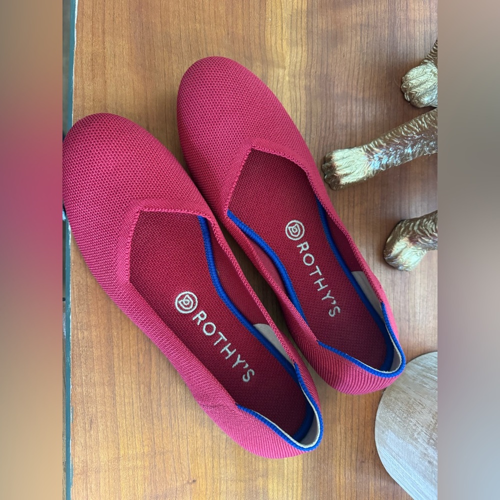 Rothy's Women's Vibrant Red Flats